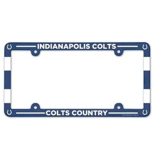  Indianapolis Colts License Plate Frame Plastic Full Color Style -  ToylandEU™