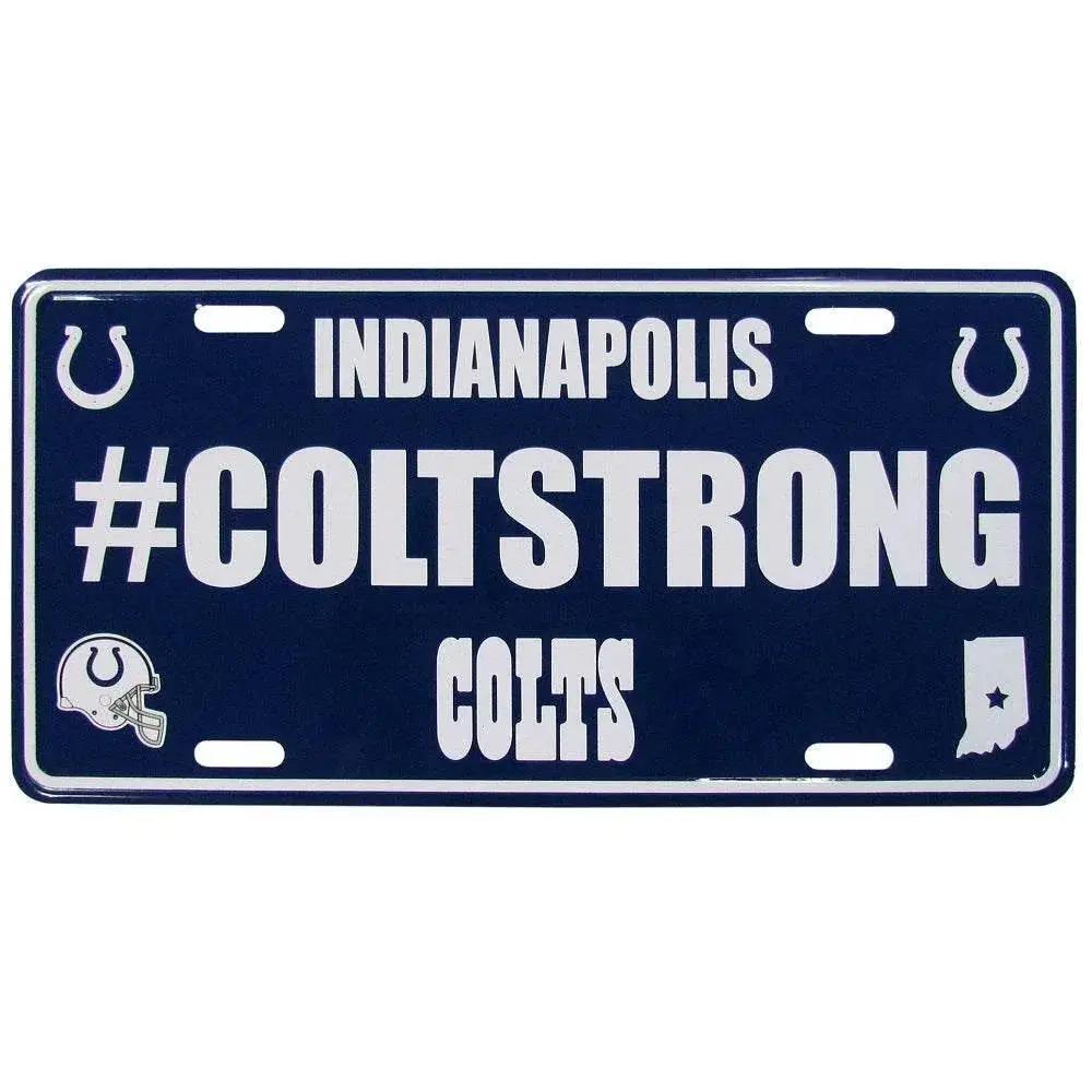  Indianapolis Colts License Plate Hashtag Aluminum Plate -  ToylandEU™
