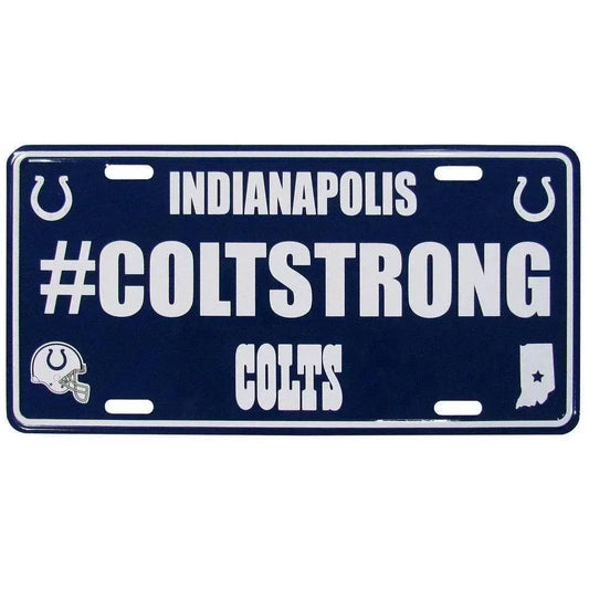  Indianapolis Colts License Plate Hashtag Aluminum Plate -  ToylandEU™