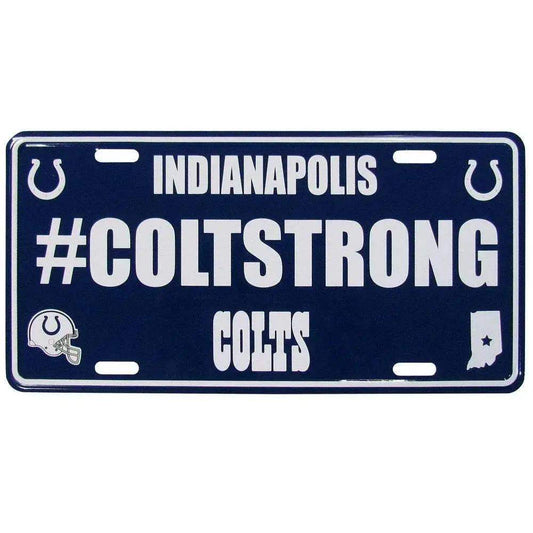  Indianapolis Colts License Plate Hashtag Aluminum Plate -  ToylandEU™