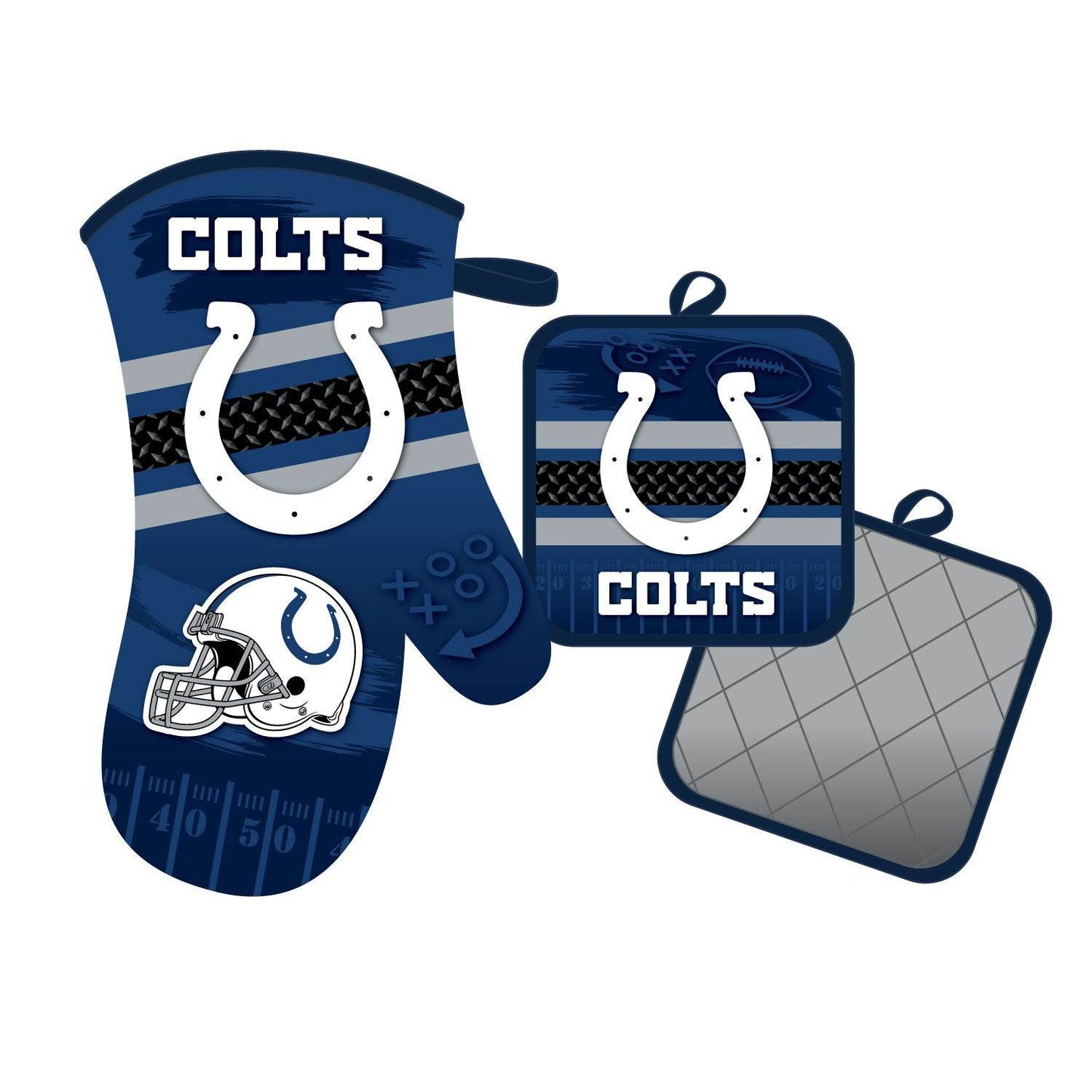 Indianapolis Colts Oven Mitt and Pot Holder Set Licensed - ToylandEU