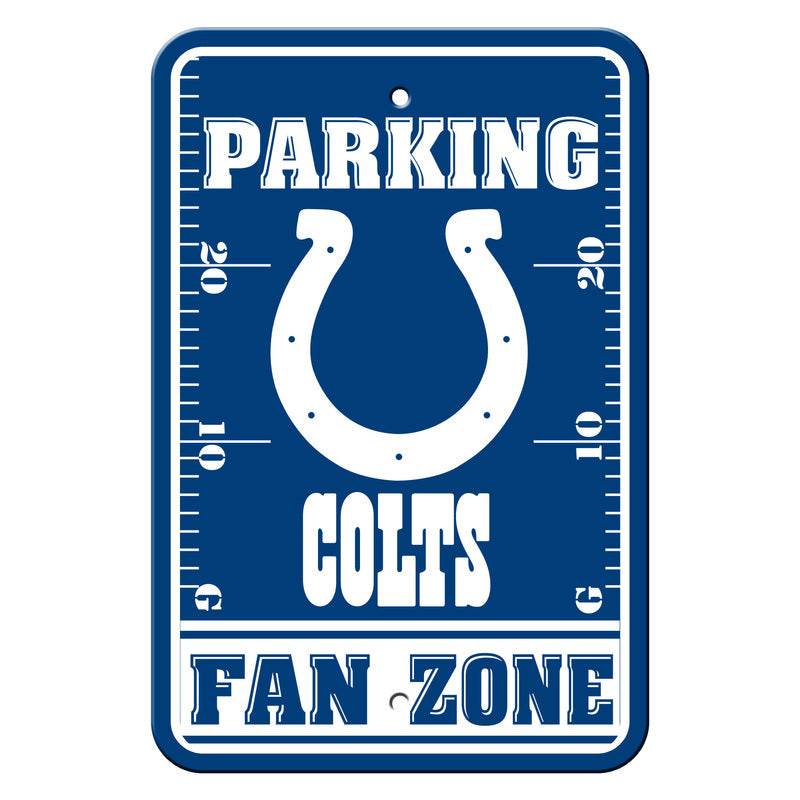 Indianapolis Colts Parking Sign 12x18 Plastic Fan Zone - ToylandEU