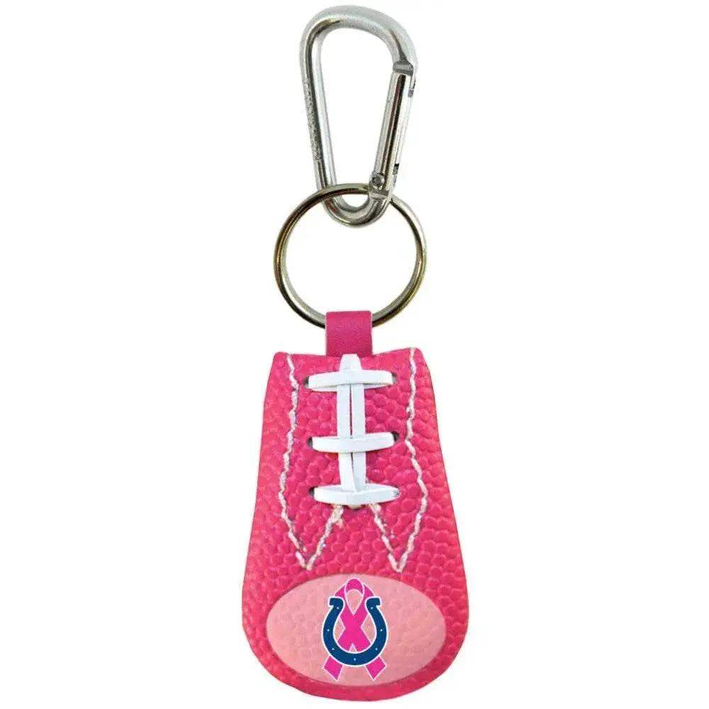 Indianapolis Colts Pink Football Breast Cancer Keychain - ToylandEU