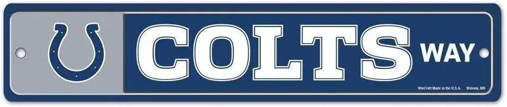  Indianapolis Colts Plastic Street Style Sign For Home Decor -  ToylandEU™