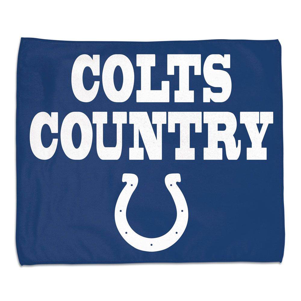 Indianapolis Colts Rally Towel 15x18 Full Color Official - ToylandEU