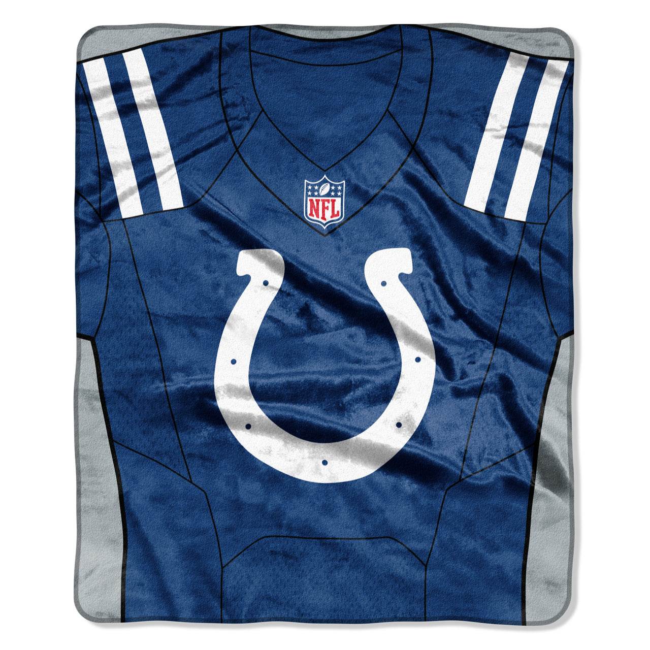 Indianapolis Colts Raschel Jersey Blanket 50x60 Design - ToylandEU