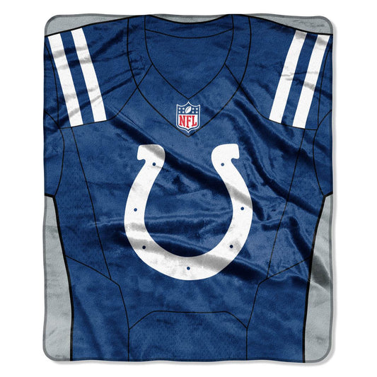 Indianapolis Colts Raschel Jersey Blanket 50x60 Design - ToylandEU