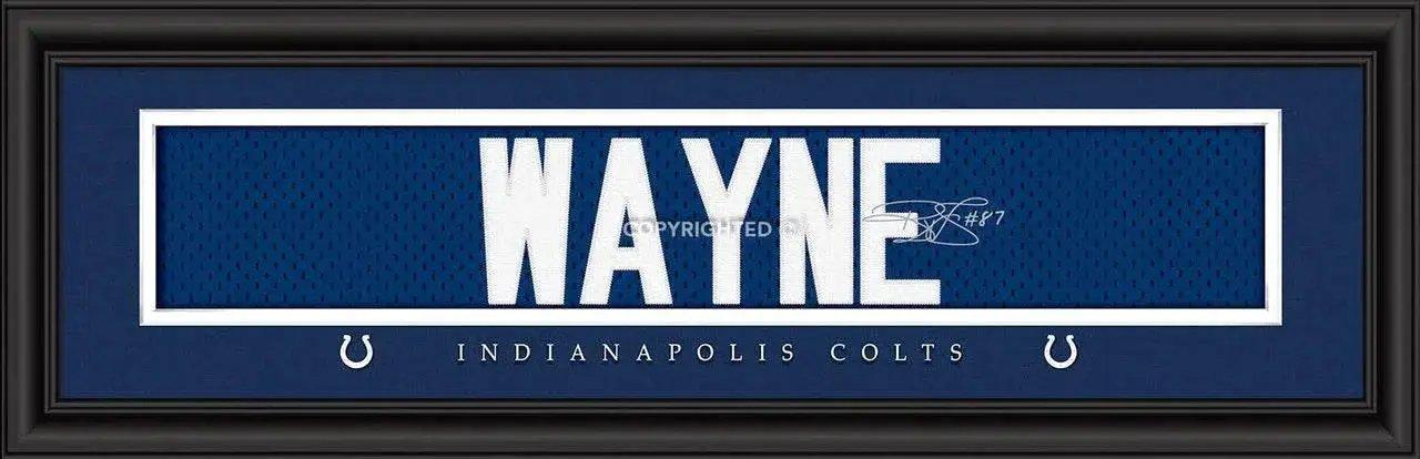  Indianapolis Colts Reggie Wayne Jersey Print 8x24 Framed -  ToylandEU™