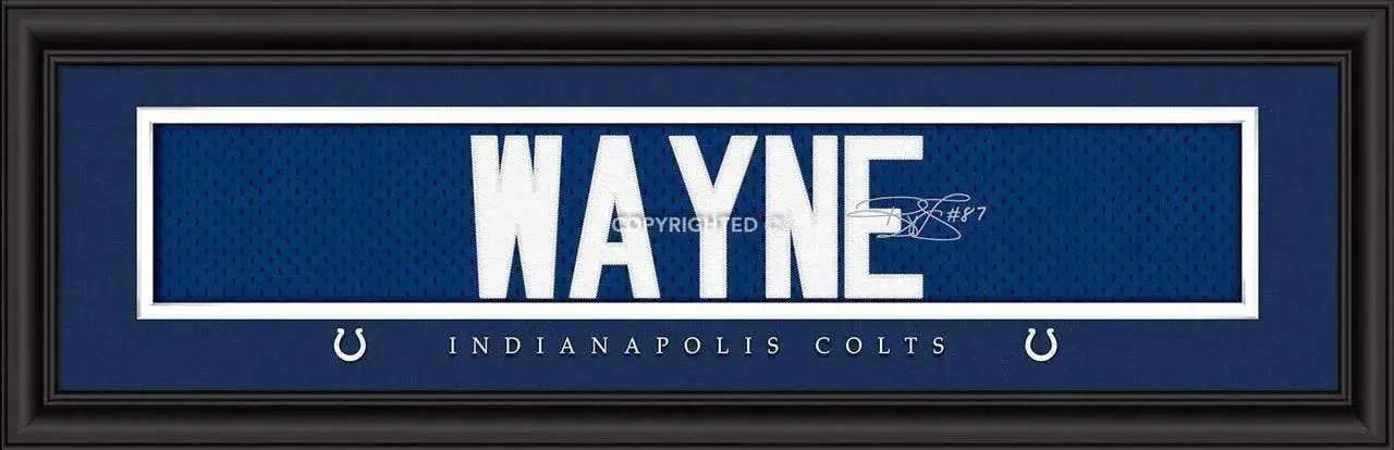  Indianapolis Colts Reggie Wayne Jersey Print 8x24 Framed -  ToylandEU™
