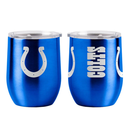 Indianapolis Colts Travel Tumbler 16oz Stainless Curved - ToylandEU