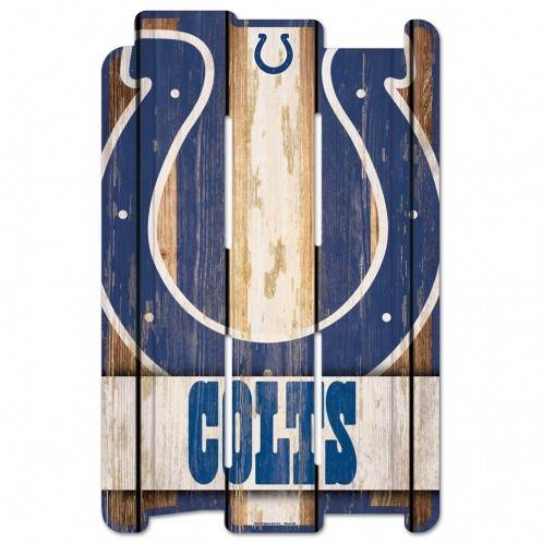 Indianapolis Colts Wood Fence Style Sign 11x17 Wall Decor - ToylandEU