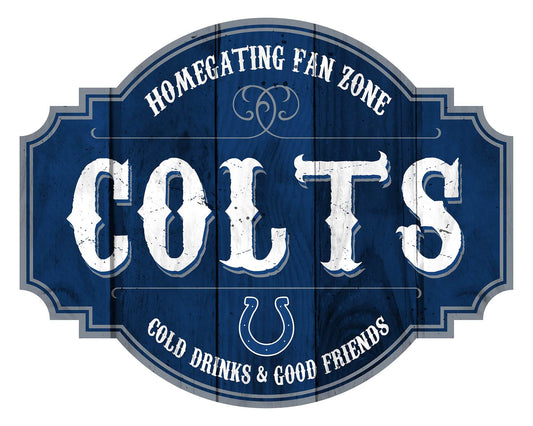 Indianapolis Colts Wood Sign 12 Inch Homegating Tavern - ToylandEU