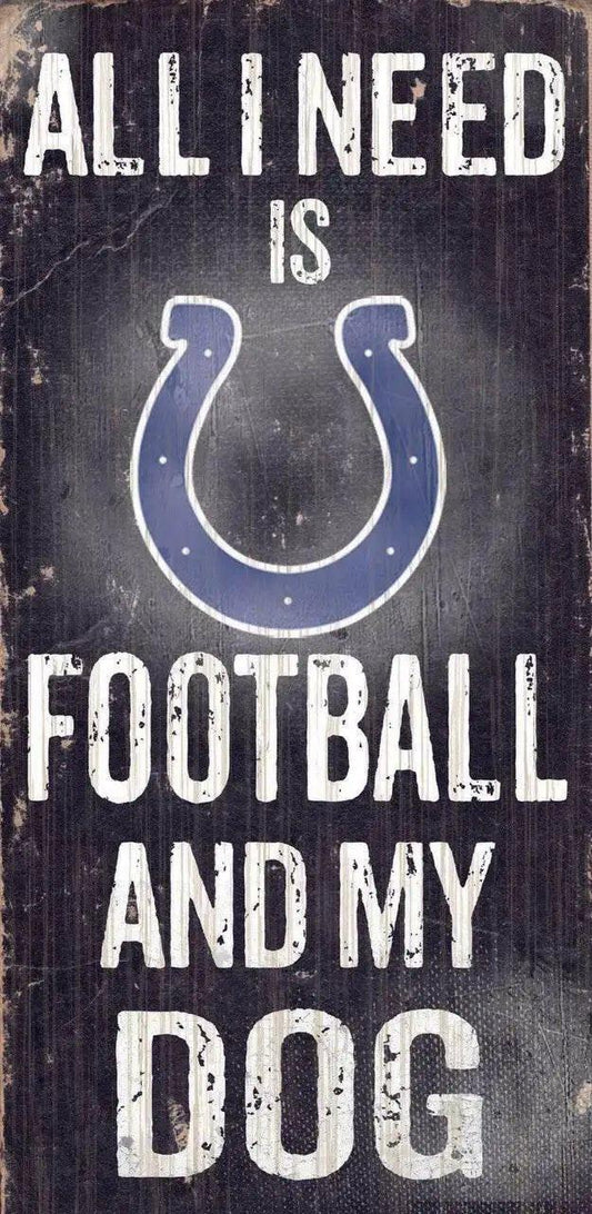  Indianapolis Colts Wood Sign Football And Dog 6x12 Inches -  ToylandEU™