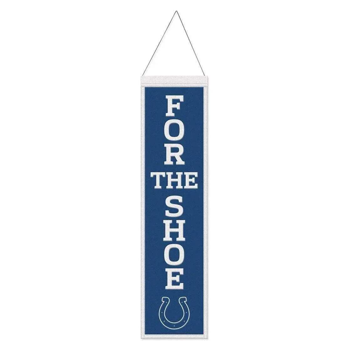 Indianapolis Colts Wool Banner 8x32 Heritage Slogan - ToylandEU