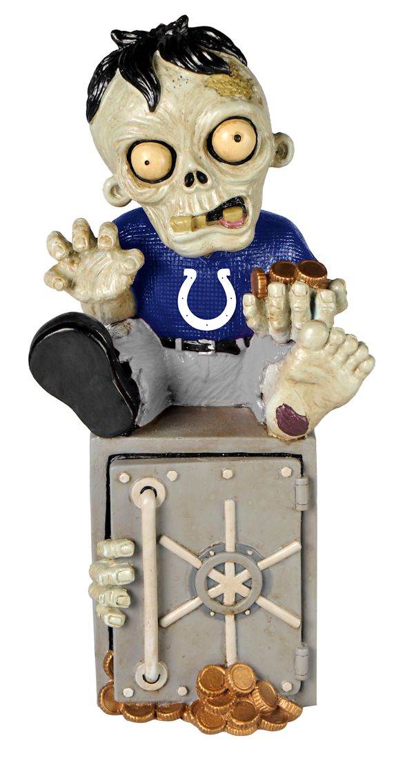 Indianapolis Colts Zombie Figurine Bank Resin Hand Painted - ToylandEU