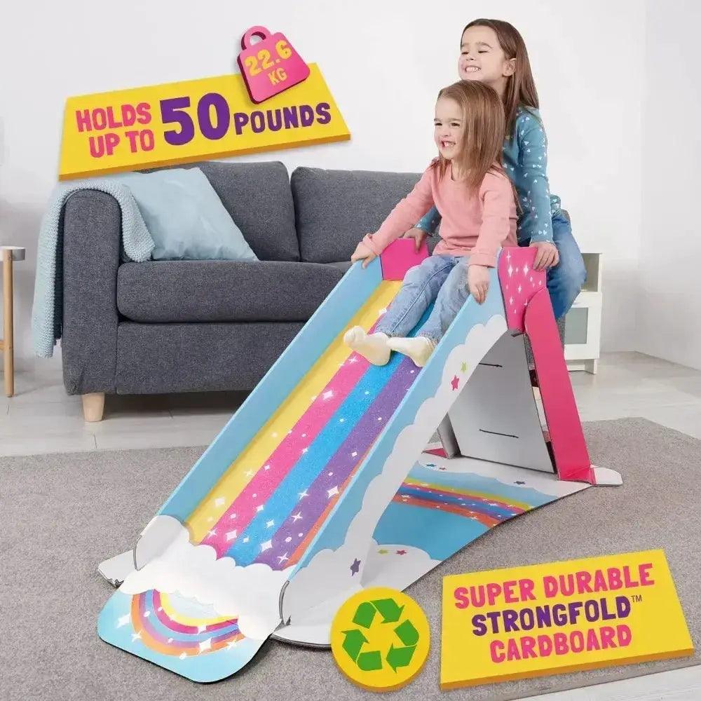  Indoor Cardboard Slide For Toddlers Foldable Toy -  ToylandEU™