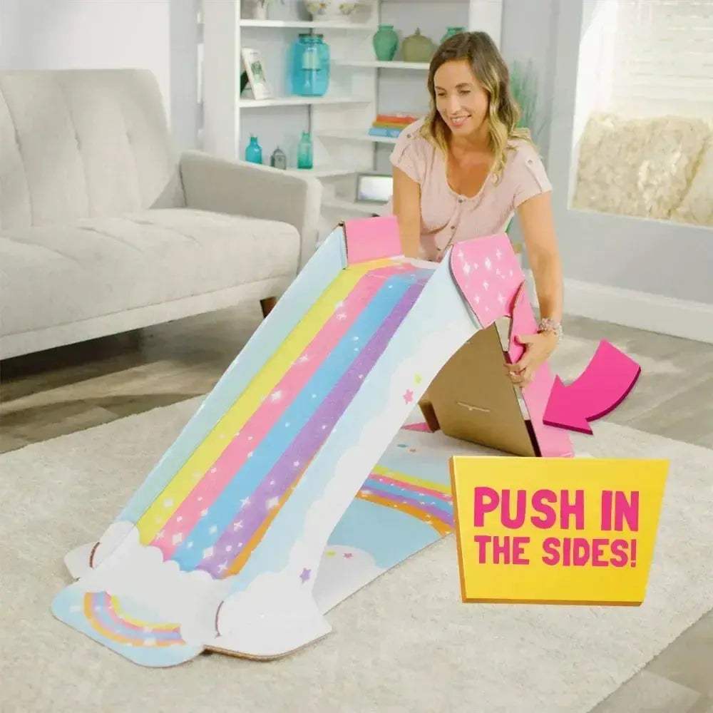 Indoor Cardboard Slide for Toddlers Durable Foldable Playground Toy - ToylandEU