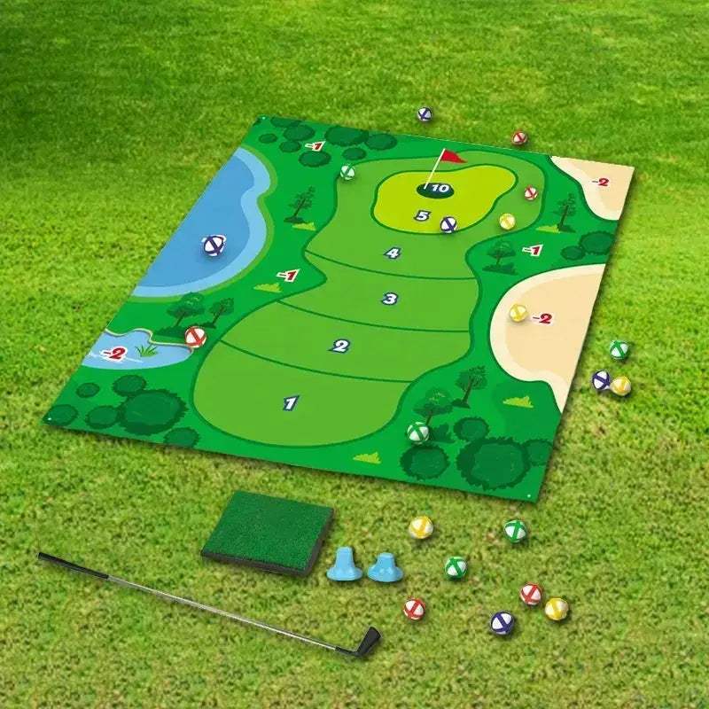 Indoor Golf Practice Mat For Kids Soft Durable 59x70 Inch - ToylandEU