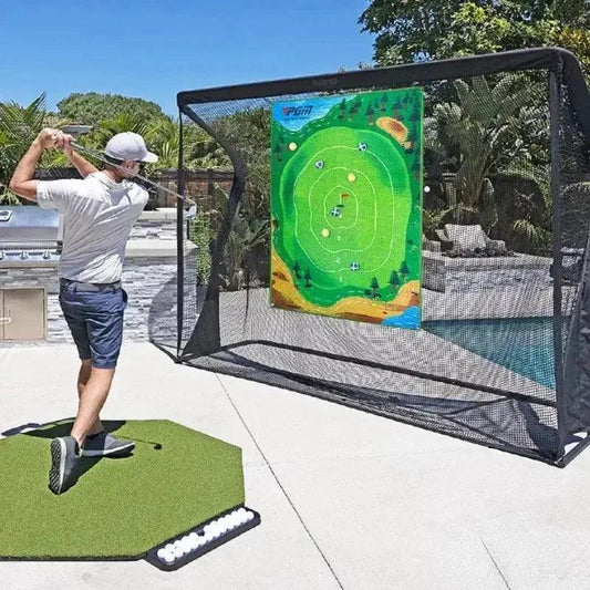  Indoor Mini Golf Mat With Suspended Dartboard -  ToylandEU™