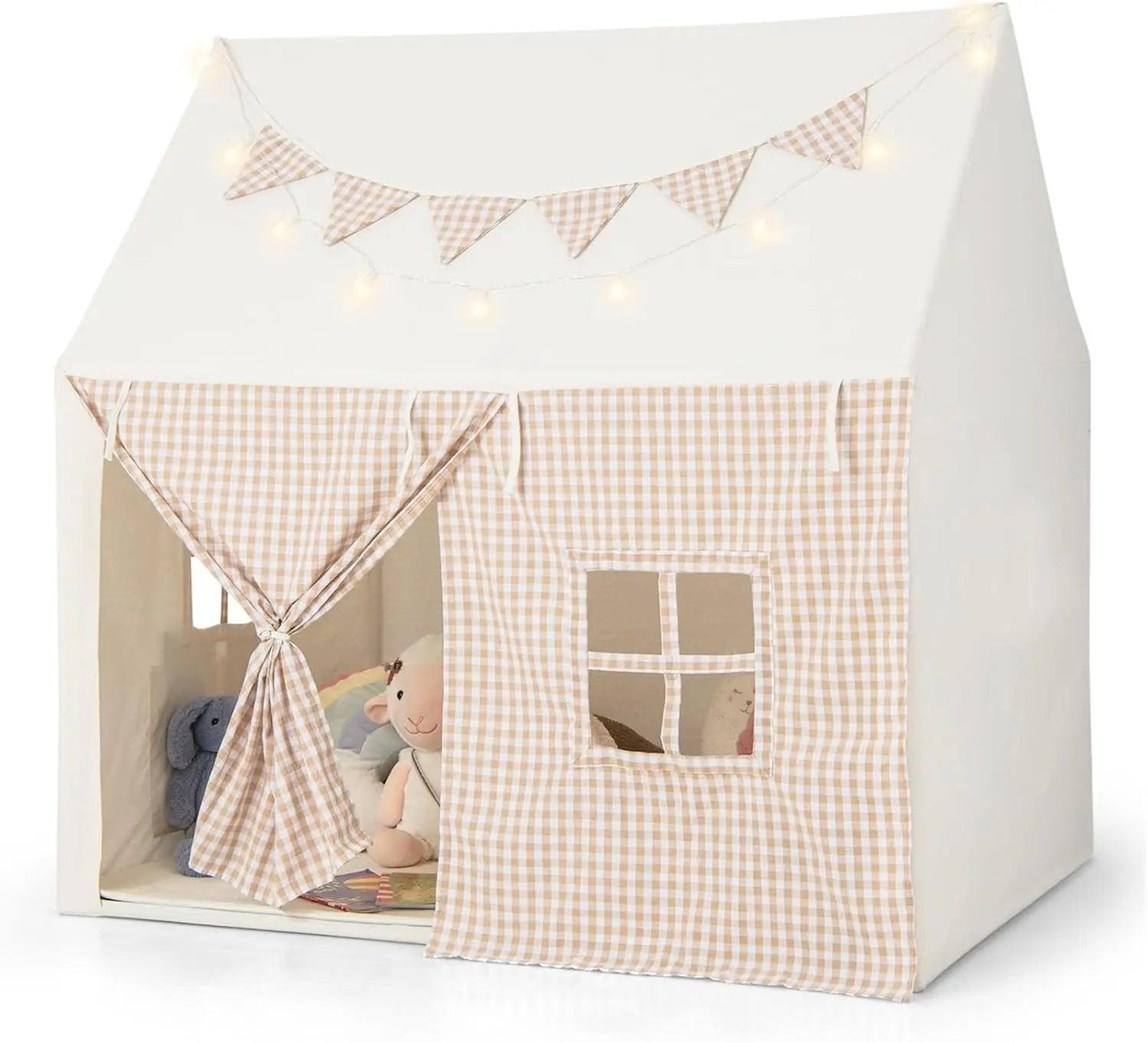  Indoor Outdoor Kids Play Tent Padded Mat And Lights -  ToylandEU™