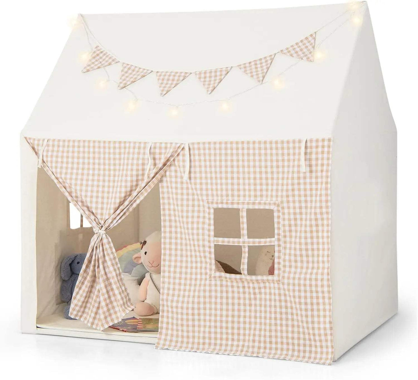  Indoor Outdoor Kids Play Tent Padded Mat And Lights -  ToylandEU™