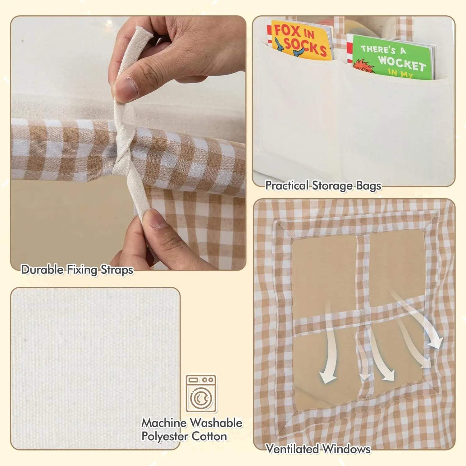  Indoor Outdoor Kids Play Tent Padded Mat And Lights -  ToylandEU™