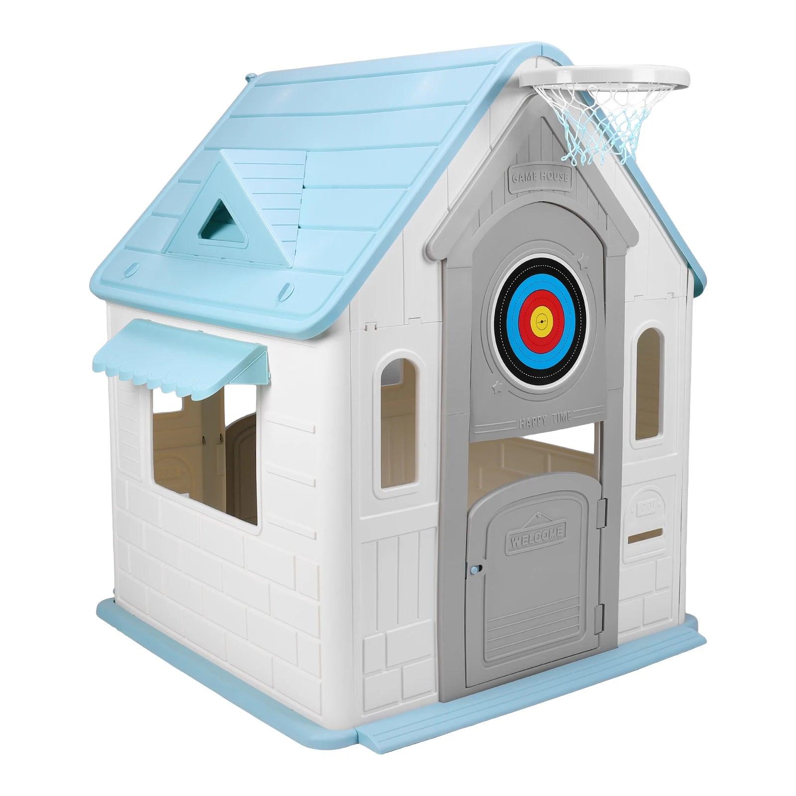  Indoor Outdoor Playset Durable Plastic Playhouse Hoop -  ToylandEU™