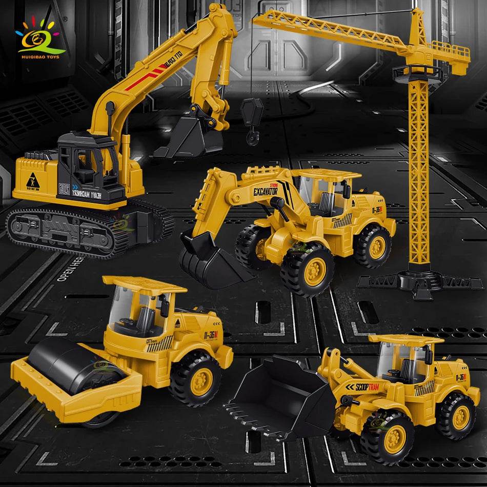 Inertia Excavator Playset - Durable City Construction Vehicle for Kids - ToylandEU