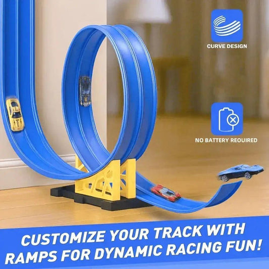  Inertia Sliding Track Pull Back Car Toy For Kids Safe -  ToylandEU™