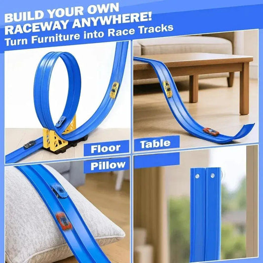  Inertia Sliding Track Pull Back Car Toy For Kids Safe -  ToylandEU™