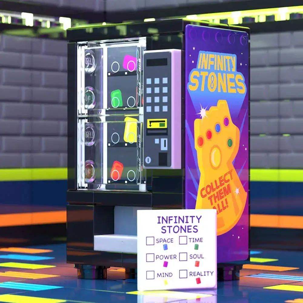 Infinity Stones Vending Machine Custom Building Set made using LEGO parts - B3 Customs - ToylandEU