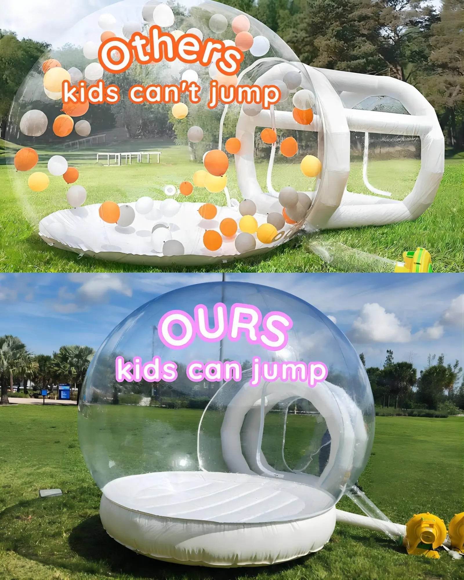 Inflatable 10ft Kids Jumping Bounce Bubble Tent Dome - ToylandEU