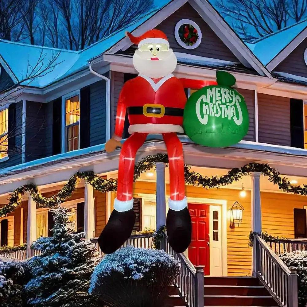  Giant 15Ft Christmas Inflatable Santa With LED Lights -  ToylandEU™