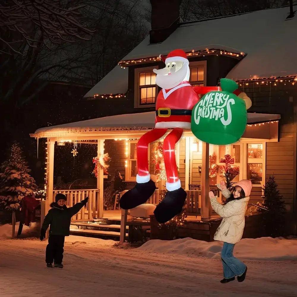  Giant 15Ft Christmas Inflatable Santa With LED Lights -  ToylandEU™