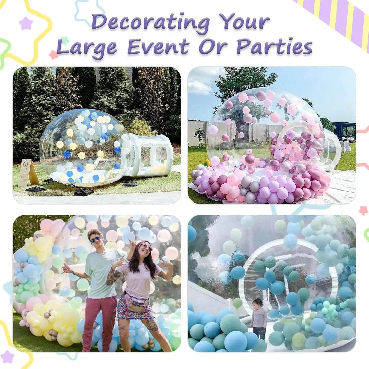  Inflatable 3M 10FT PVC Bubble House Children Toys Castle -  ToylandEU™