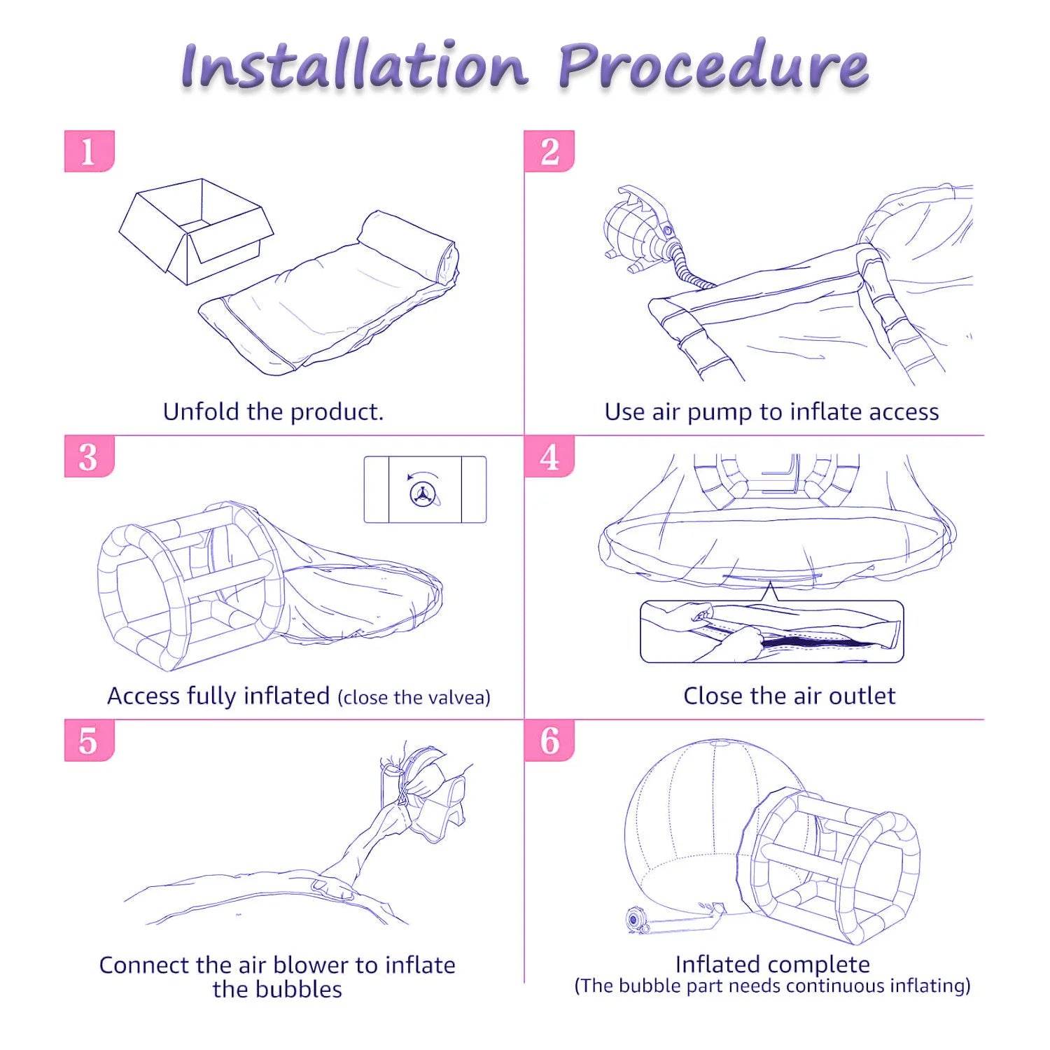 Inflatable 3M 10FT PVC Bubble House Children Toys Castle - ToylandEU