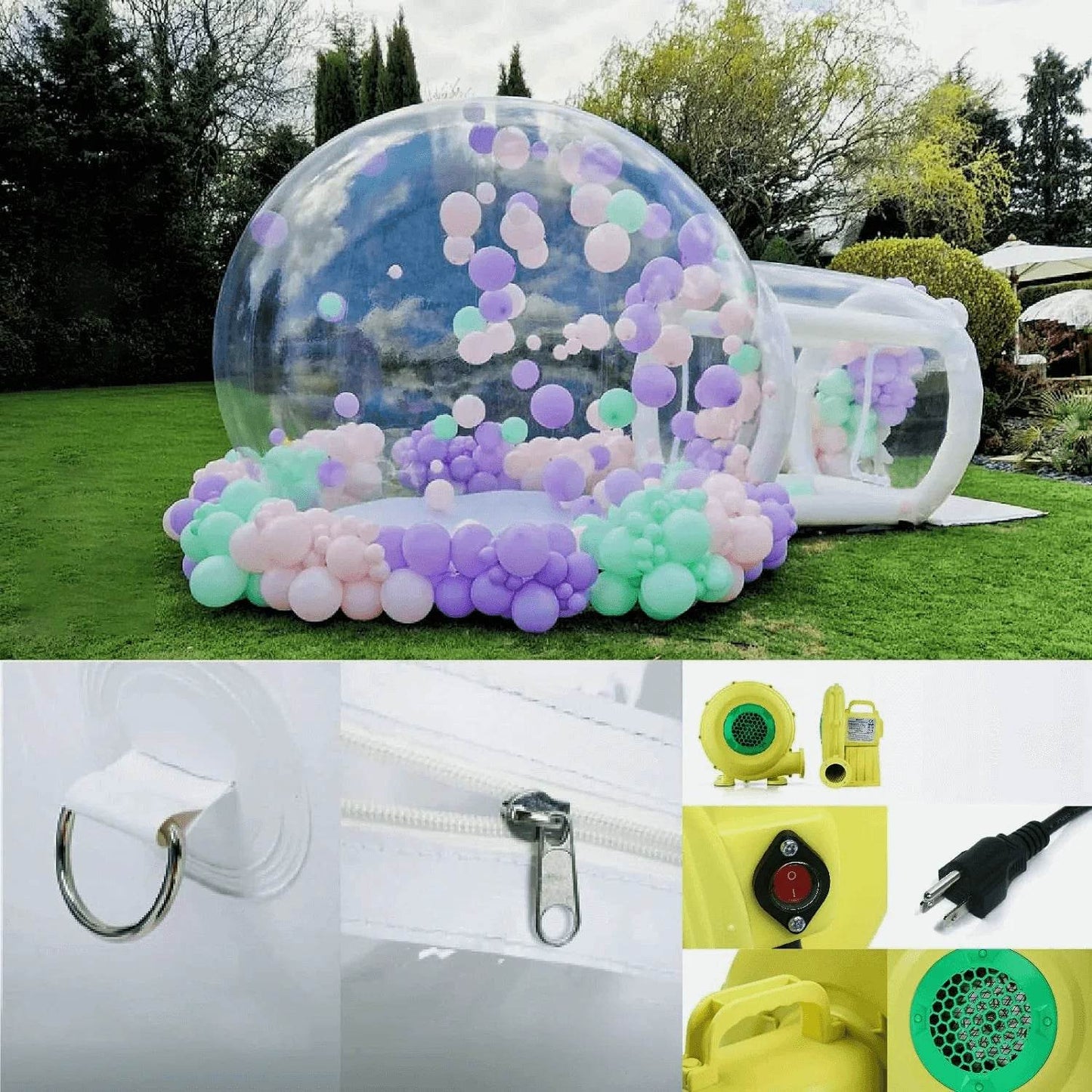 Inflatable 3M 10FT PVC Bubble House Children Toys Castle - ToylandEU