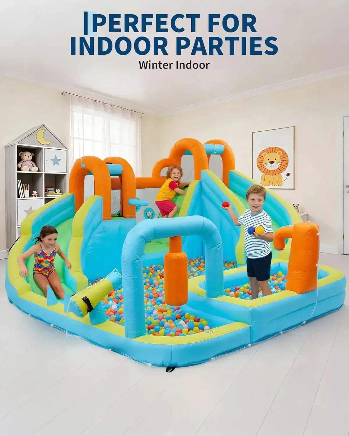 Inflatable 7 in 1 Bounce House for Kids Outdoor Fun - ToylandEU