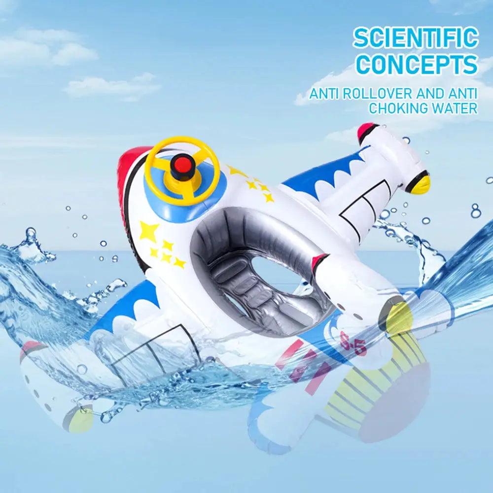  Inflatable Aircraft Swimming Ring Steering Wheel Float -  ToylandEU™