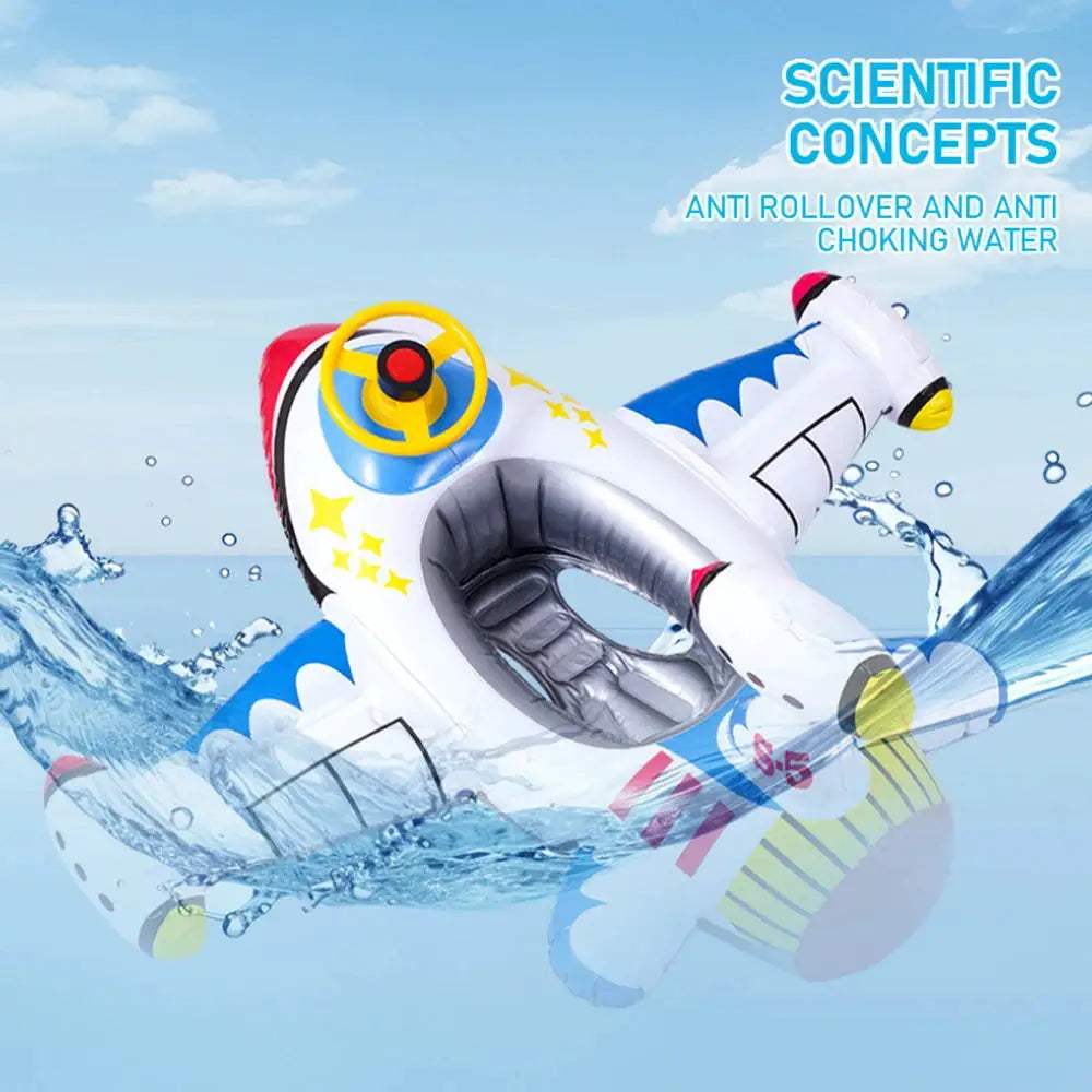  Inflatable Aircraft Swimming Ring Steering Wheel Float -  ToylandEU™