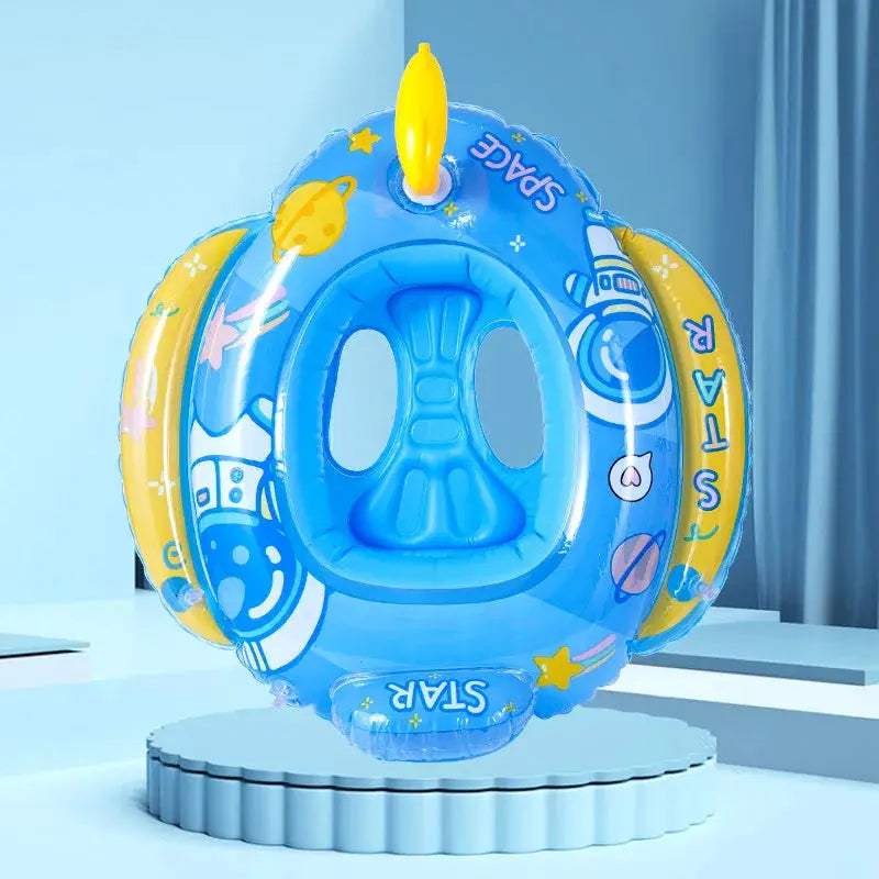  Inflatable Baby Swim Ring With Sun Shade For Toddlers -  ToylandEU™