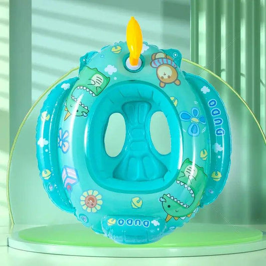  Inflatable Baby Swim Ring With Sun Shade For Toddlers -  ToylandEU™