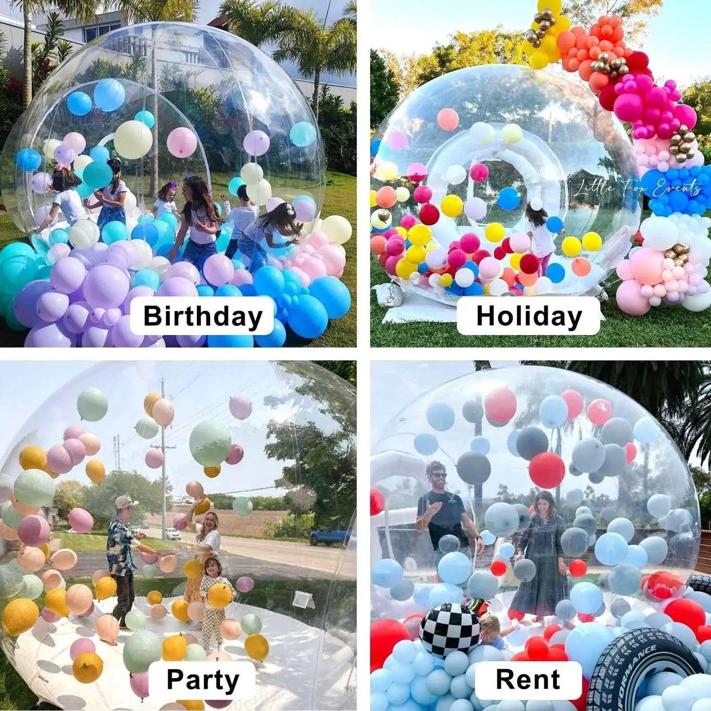  Inflatable Balloon Bubble House Tent 10ft with Blower & Pump -  ToylandEU™