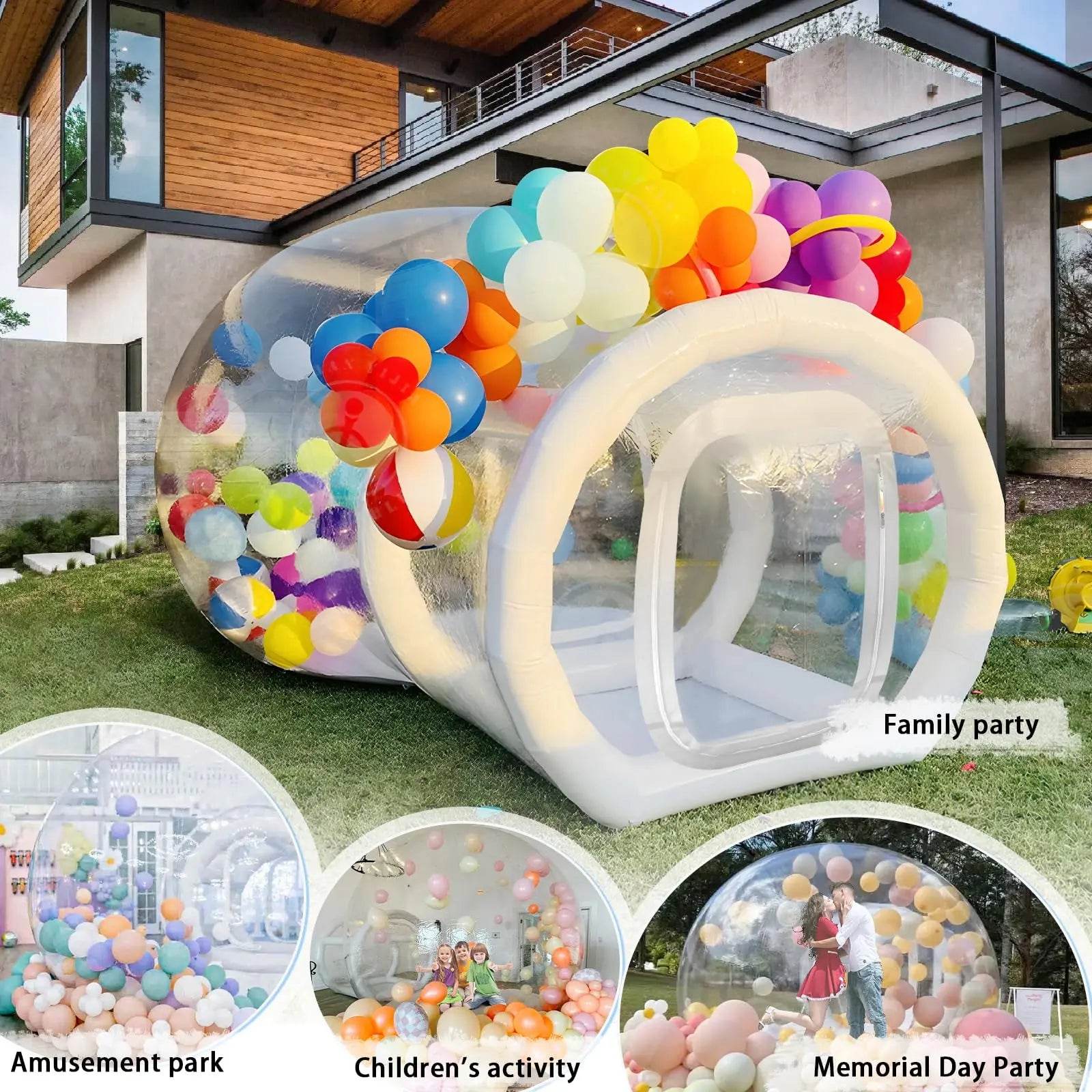 Inflatable Balloon Bubble House Tent 10ft with Blower & Pump - ToylandEU