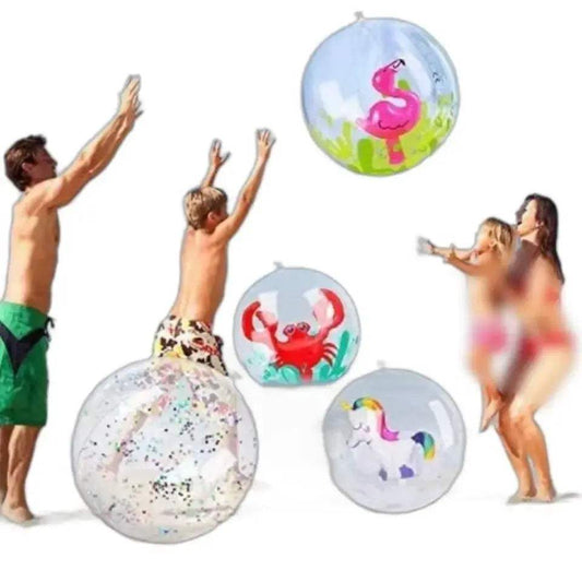  Inflatable Beach Ball 3D Water Play Flamingo Unicorn -  ToylandEU™