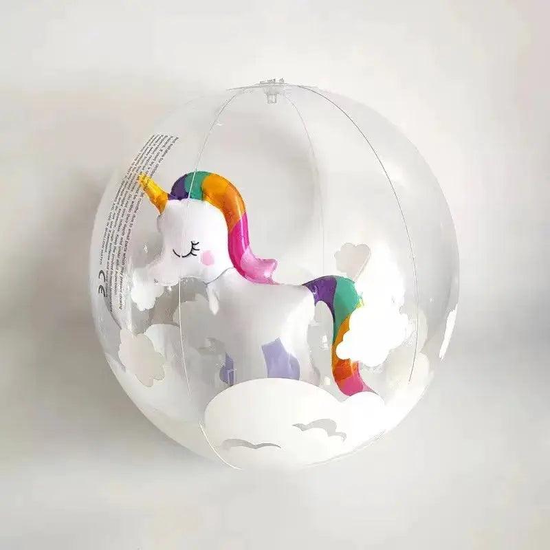  Inflatable Beach Ball 3D Water Play Flamingo Unicorn -  ToylandEU™