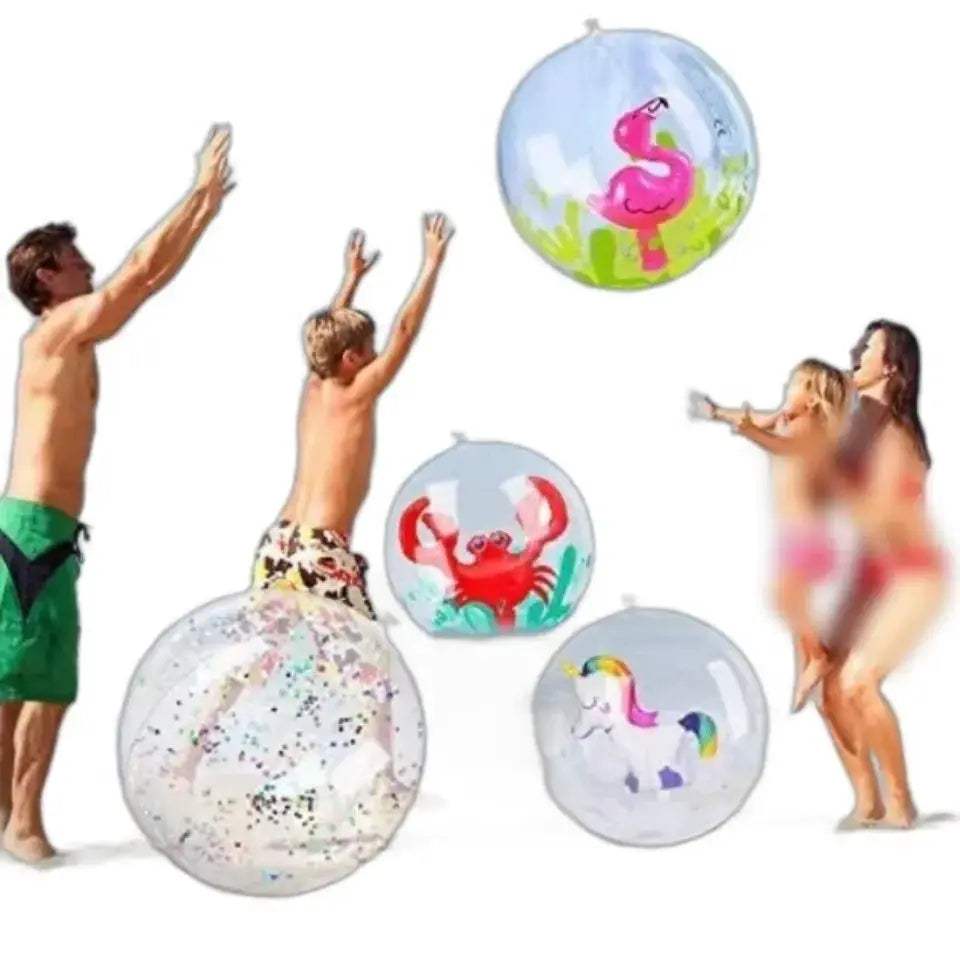  Inflatable Beach Ball 3D Water Play Flamingo Unicorn -  ToylandEU™