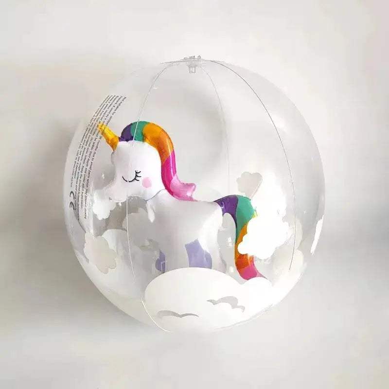  Inflatable Beach Ball 3D Water Play Flamingo Unicorn -  ToylandEU™