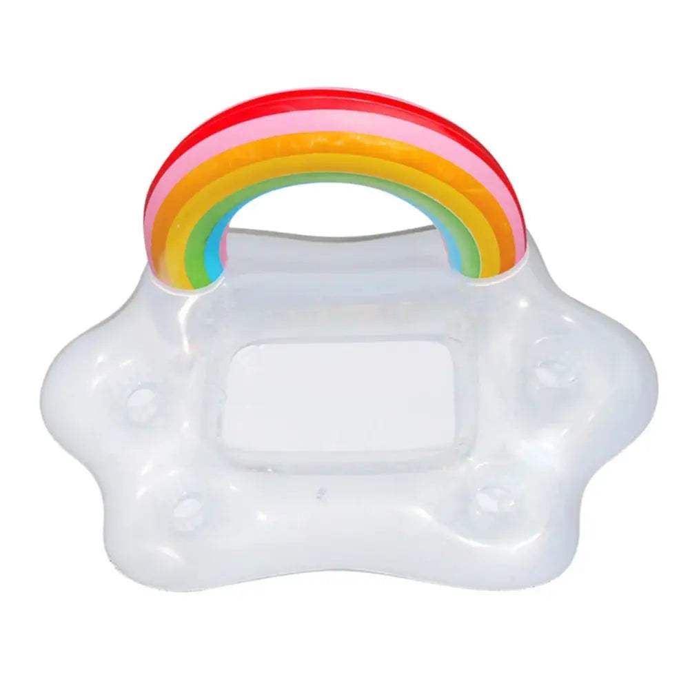 Summer Rainbow Inflatable Toys Beer Drinking Cooler Table Bar Tray Beach Swimming Pool Party Float Inflatable Ring Water Toys - ToylandEU