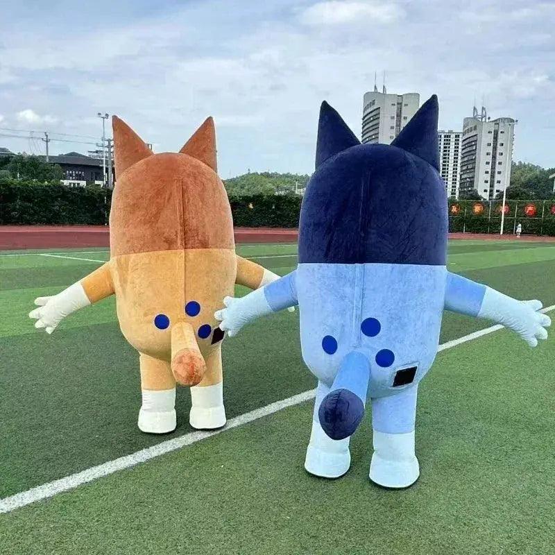  Inflatable Blue Dog Mascot Costume For Adults With Fan -  ToylandEU™